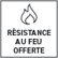 Facultatif Résistance au feu offerte
