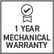 1-Year Mechanical Warranty