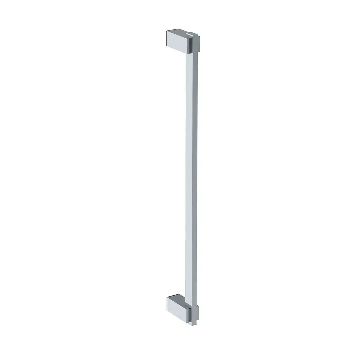 Single Shower Door Handle; Glass Mounted Towel Bar