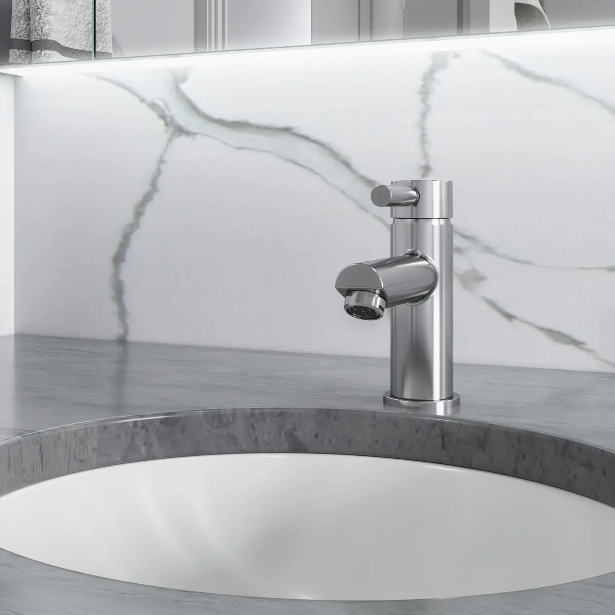 One-Handle Bathroom Faucet